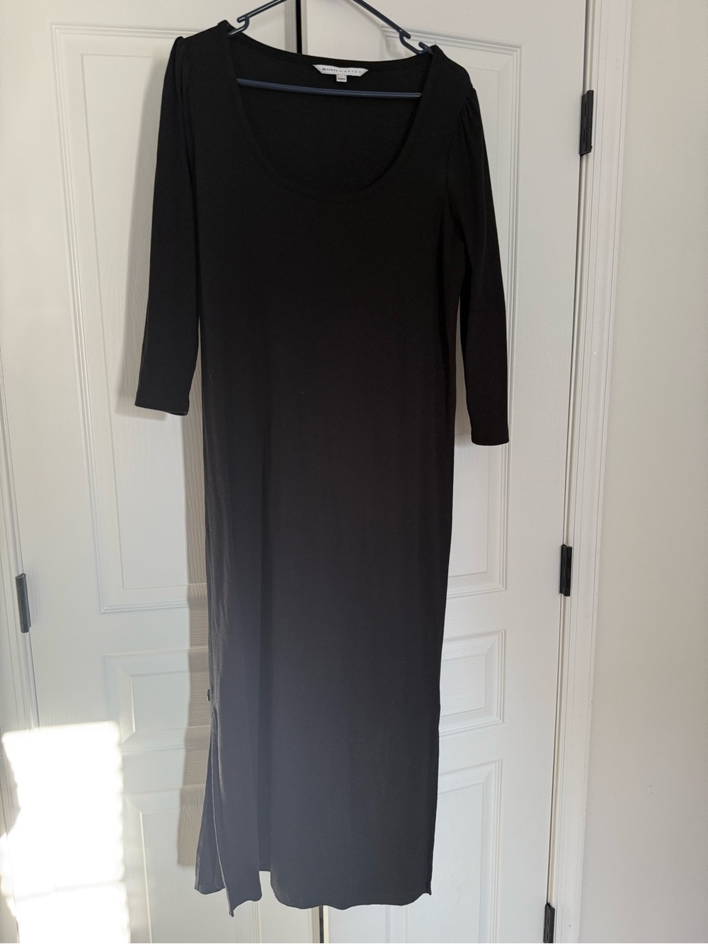 The Nines by HATCH Black Scoop-Neck Maxi Dress
